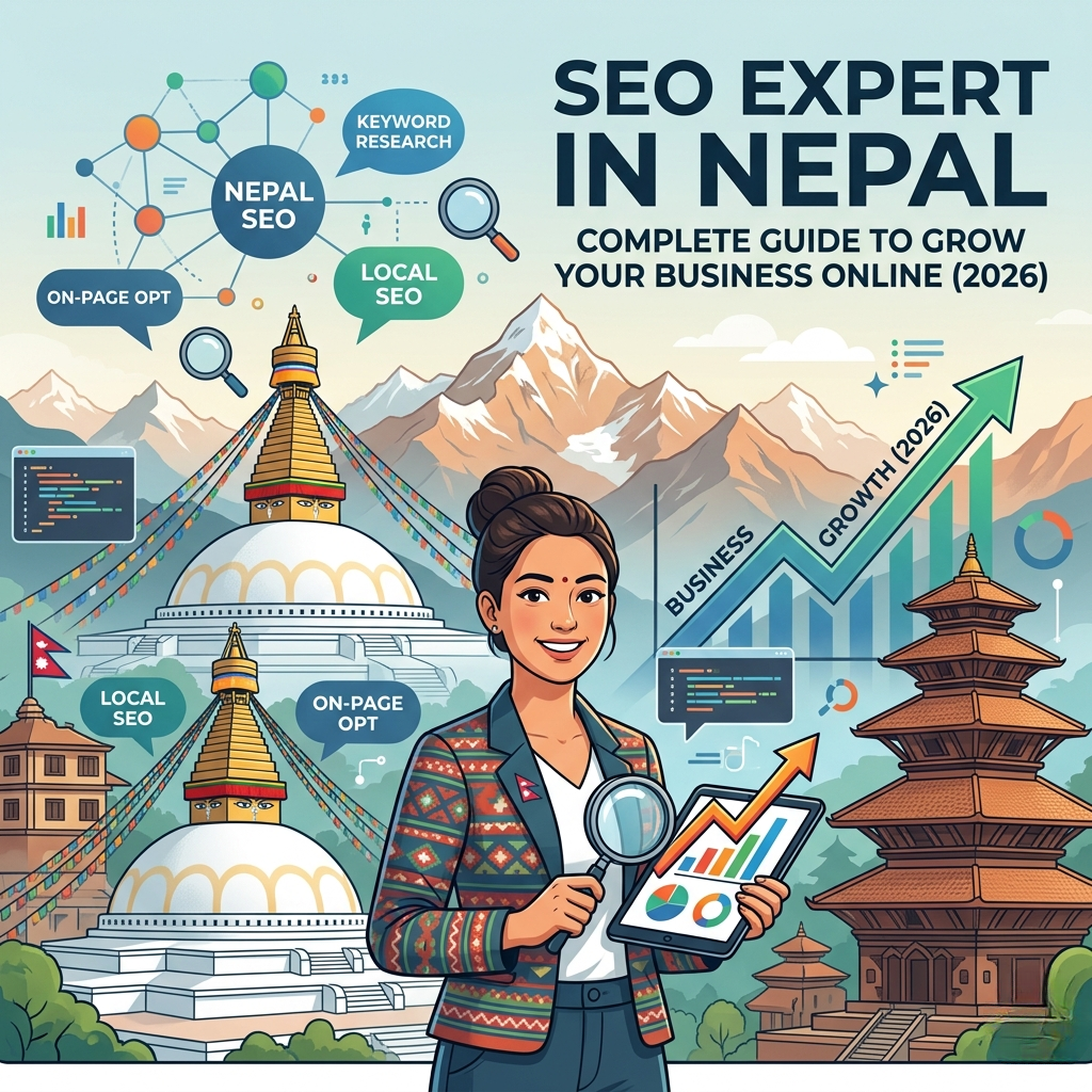 seo expert in nepal working on website optimization