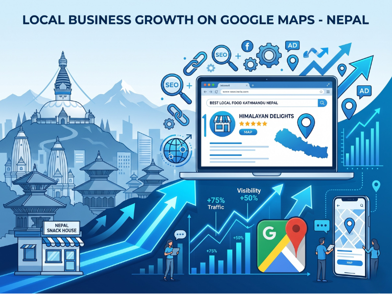 top rated seo agency in nepal for local business digital marketing concept